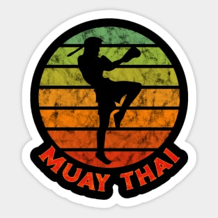 Muay Thai Fighter Kickboxing Boxer Thailand Sticker